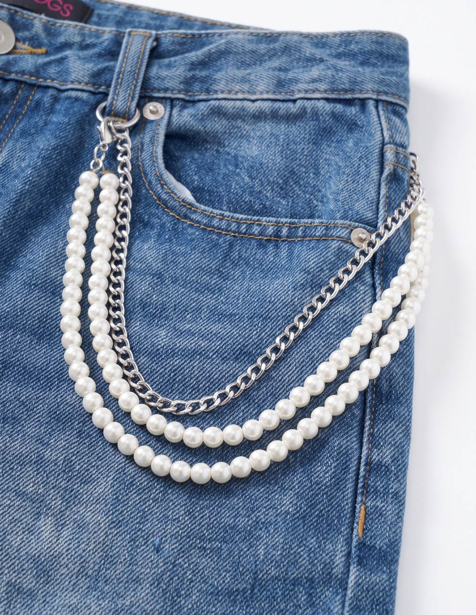 Jeans straight deslavado para niña 3