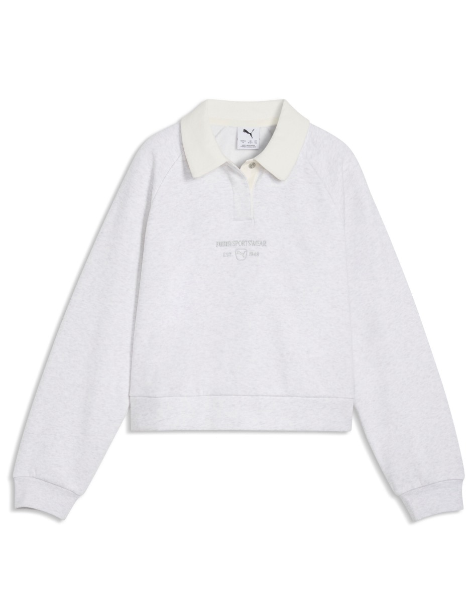Playera tipo polo de algodón para niña 4