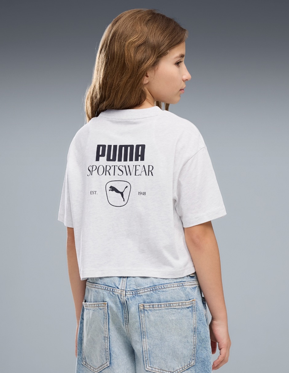 Playera Class Relaxed Short Lenght Graphic Tee G manga corta para niña 3