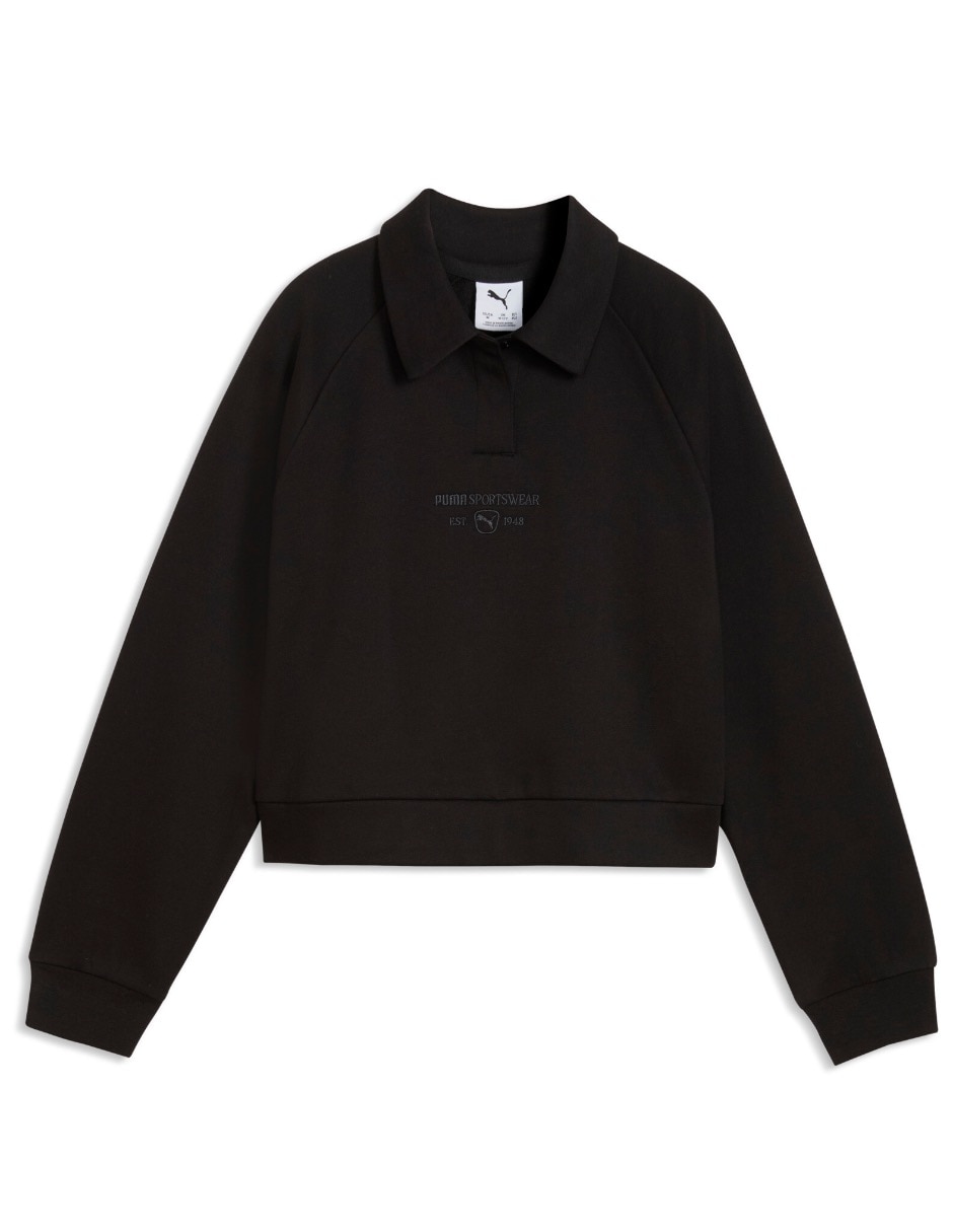 Playera tipo polo de algodón para niña Playera tipo polo de algodón para niña