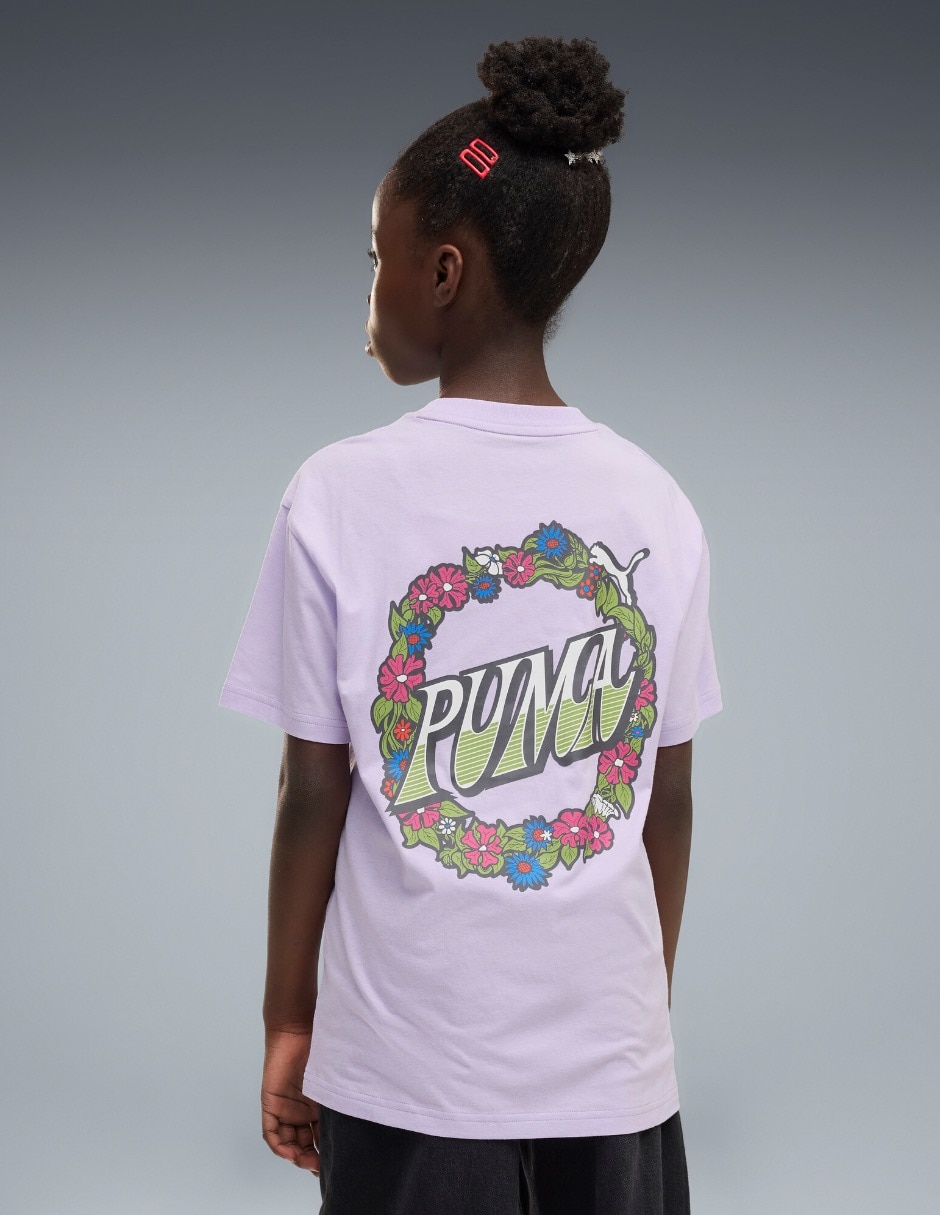 Playera Relaxed Graphic Tee G manga corta para niña 3
