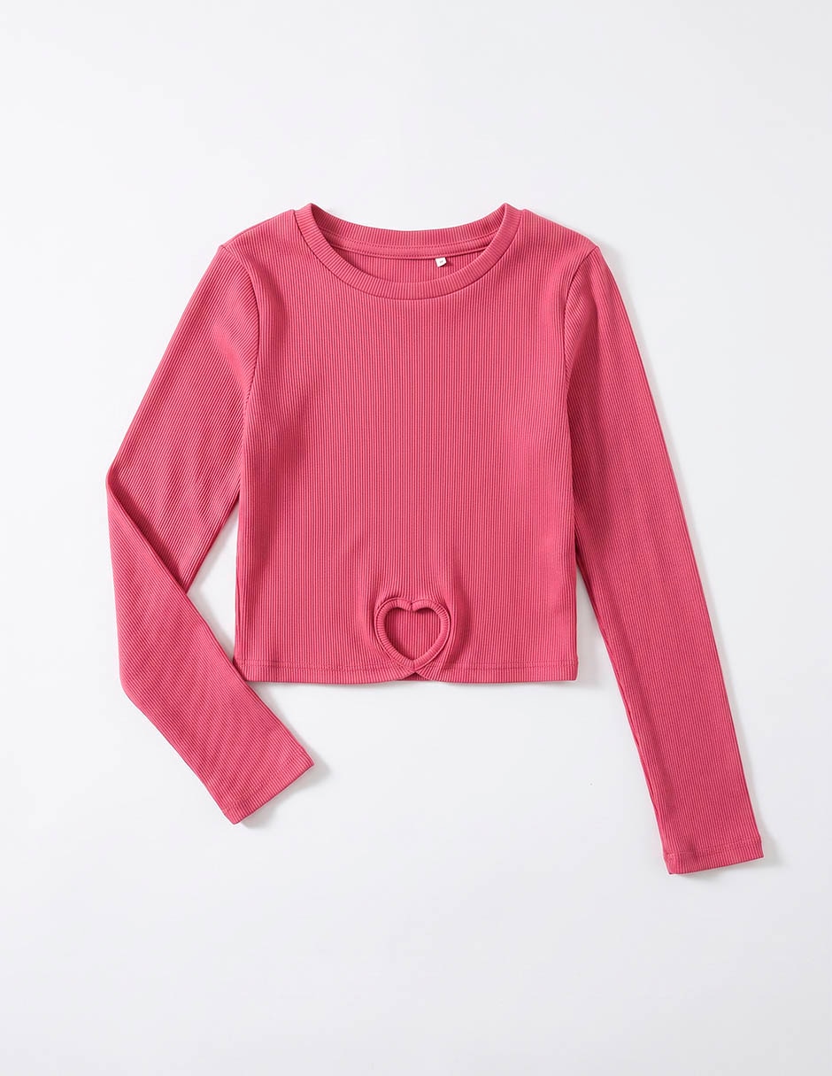 Playera manga larga para niña Playera manga larga para niña