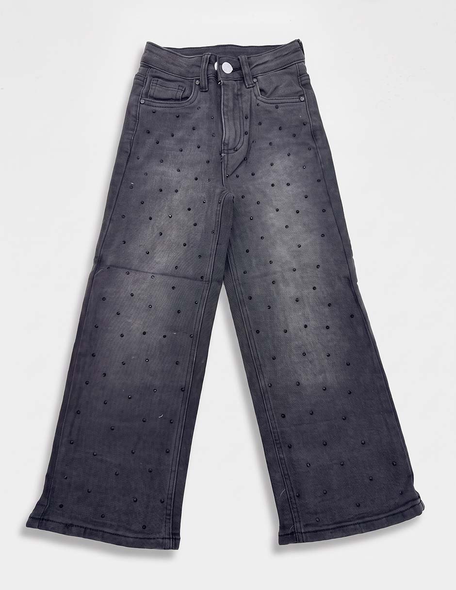 Jeans lavado obscuro para niña