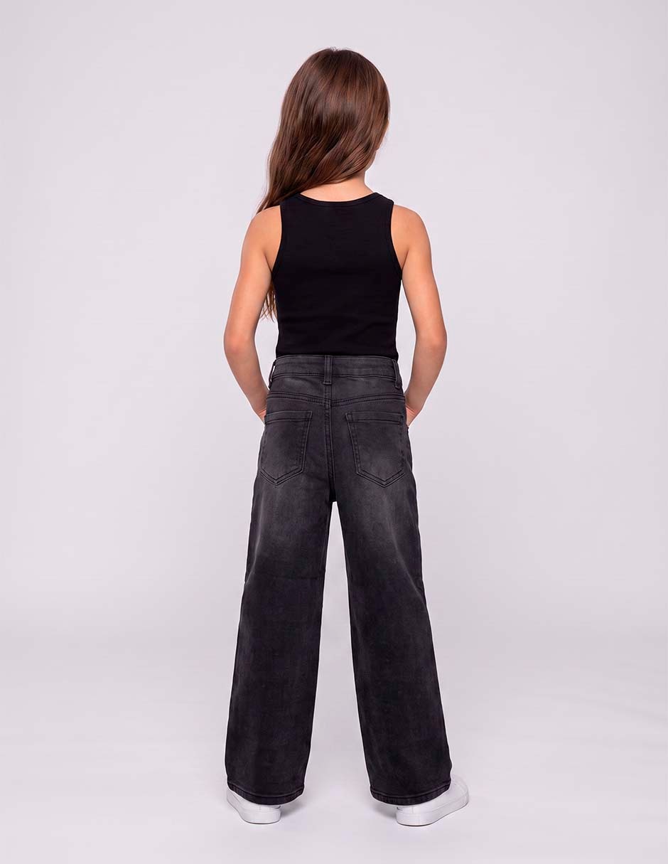 Jeans lavado obscuro para niña 6