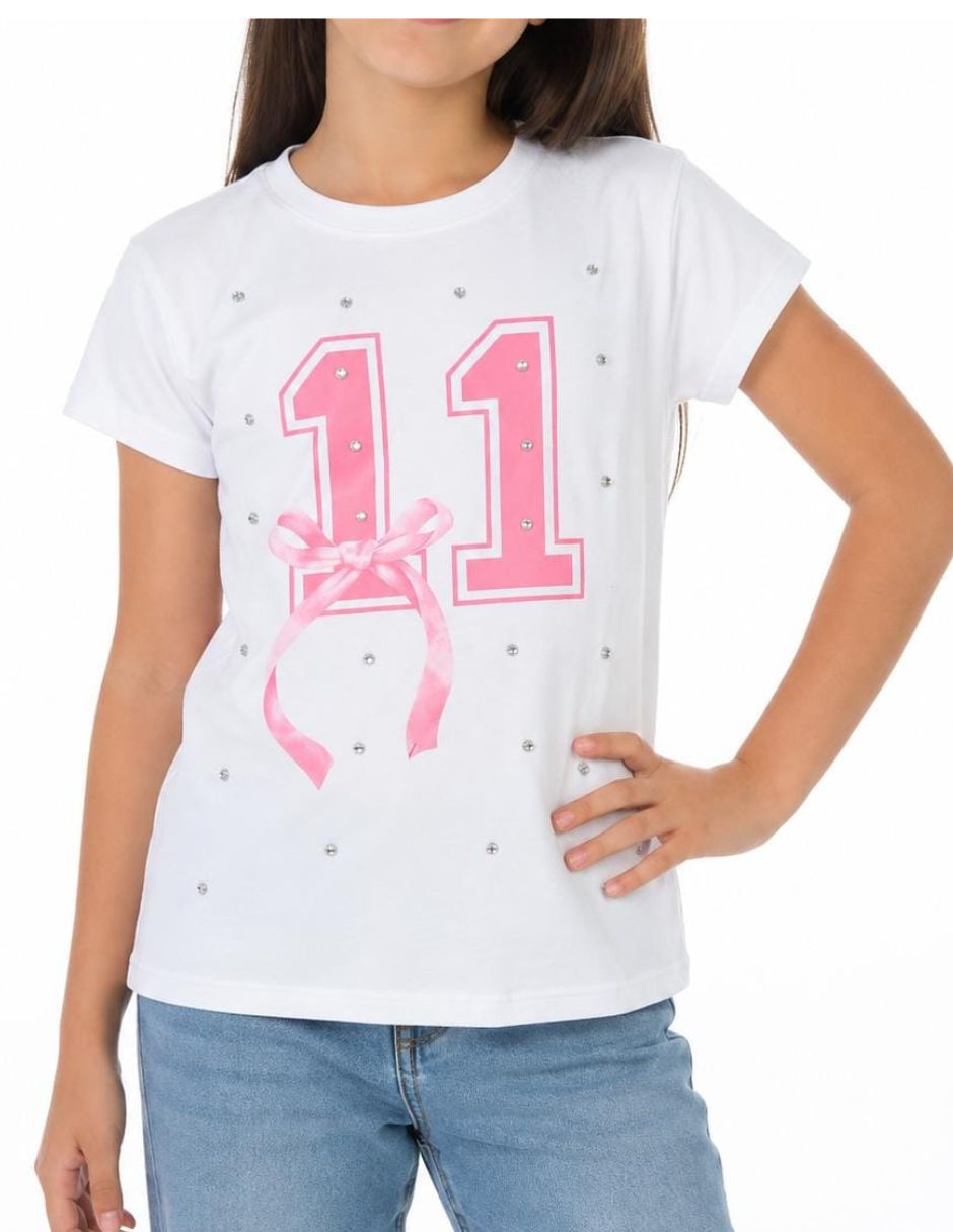 Playera playeras manga corta para niña 4
