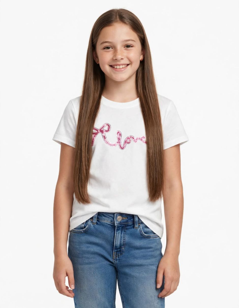 Playera playeras manga corta para niña Playera playeras manga corta para niña
