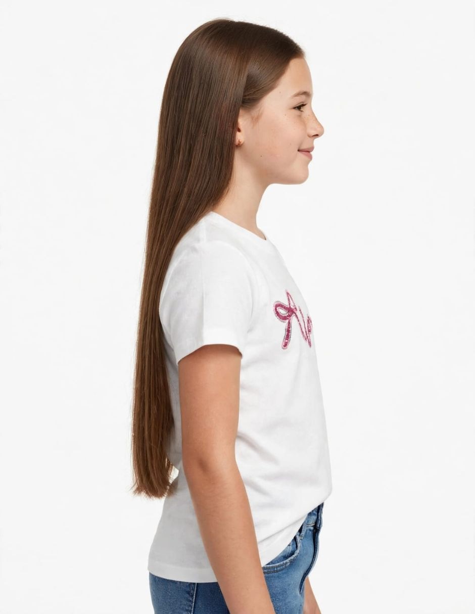 Playera playeras manga corta para niña 3