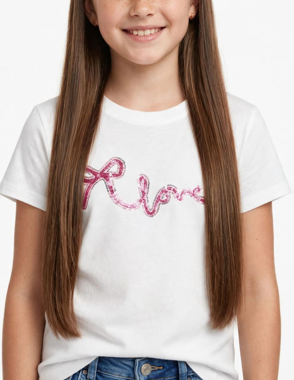 Playera playeras manga corta para niña 4