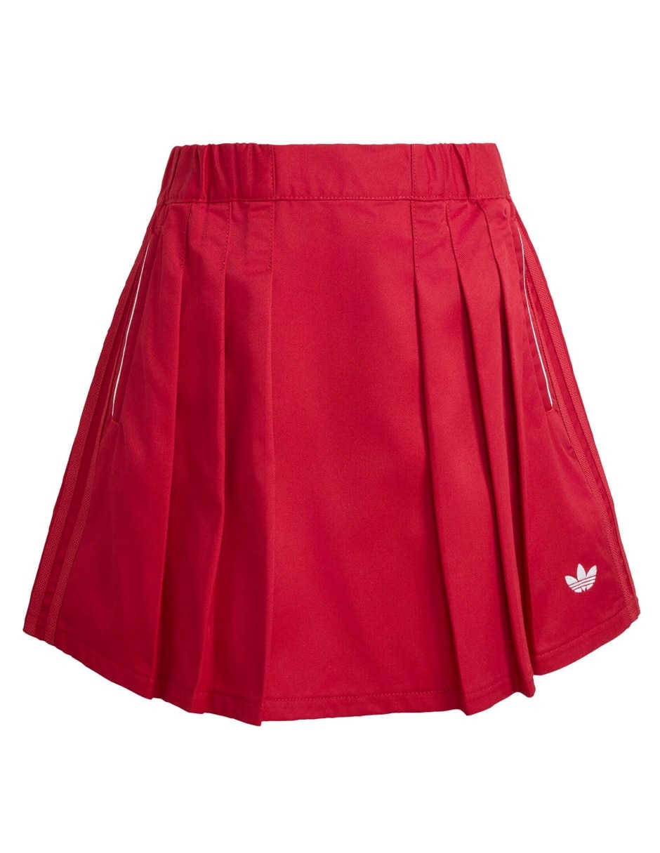 Falda adidas pleated skirt de algodón para niña 6