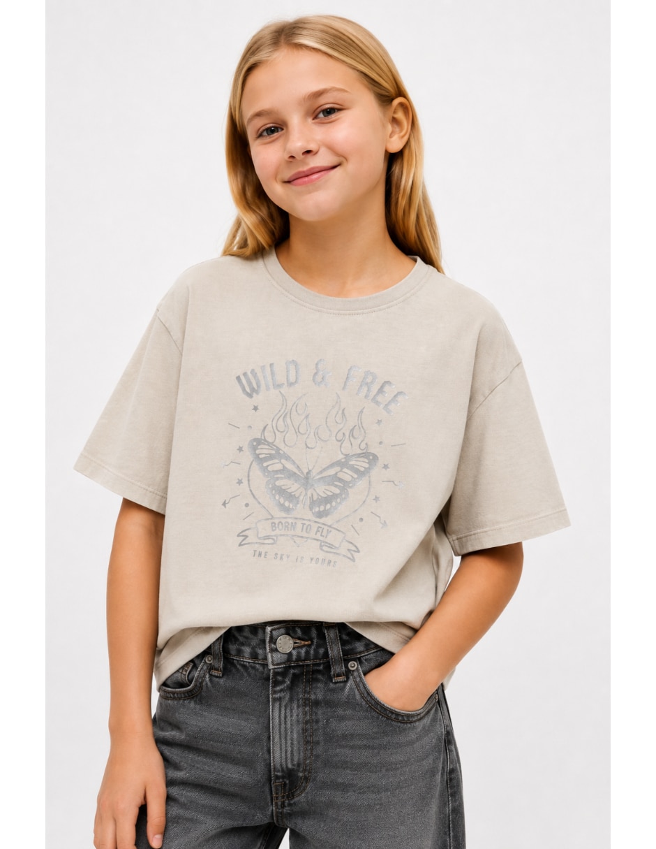 Playera manga corta para niña 2