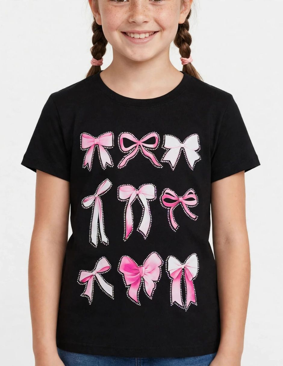 Playera manga corta para niña 4