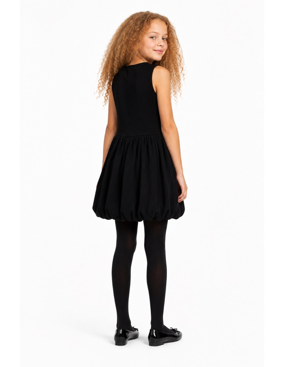 Vestido manga corta para niña 4