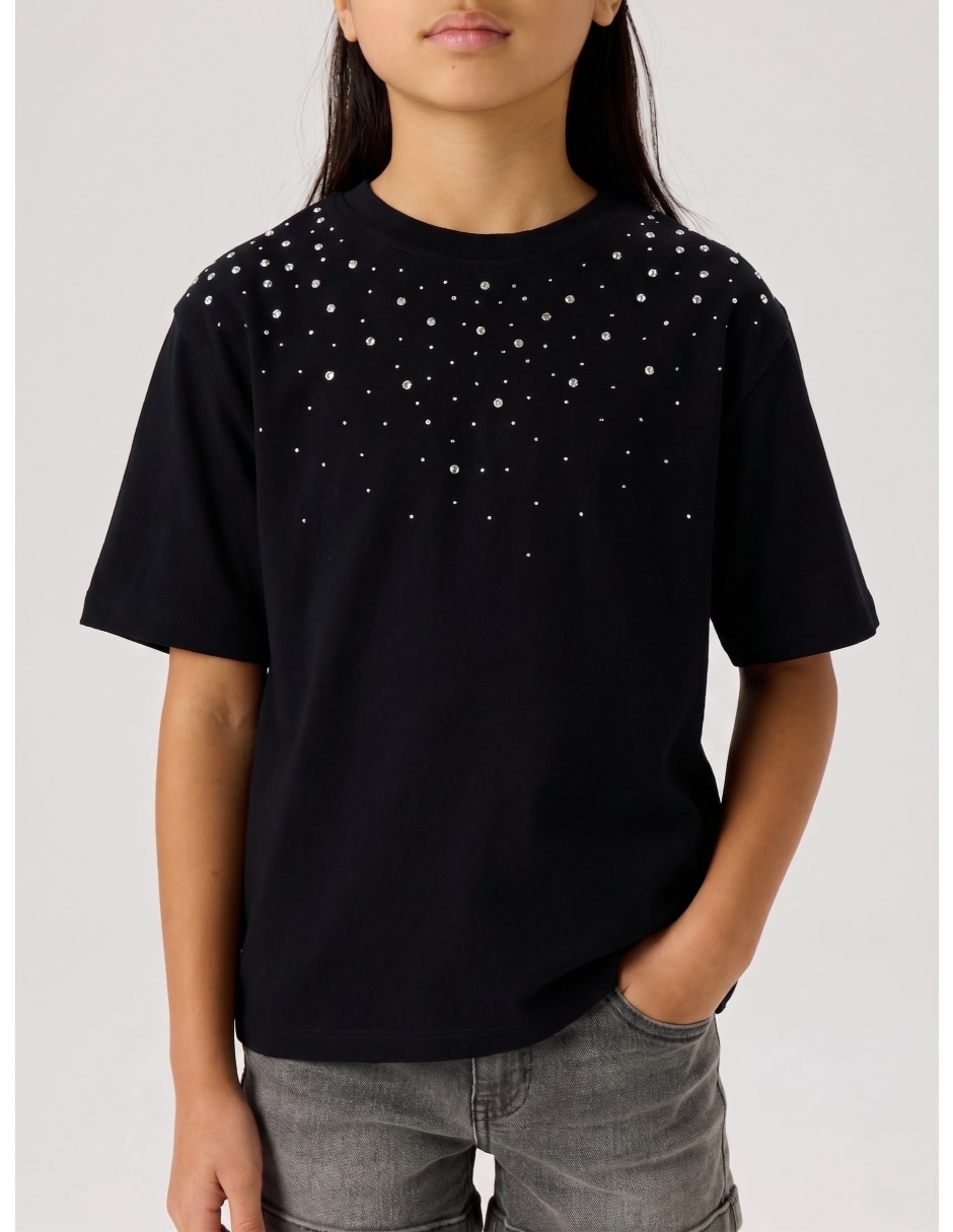 Playera manga corta para niña