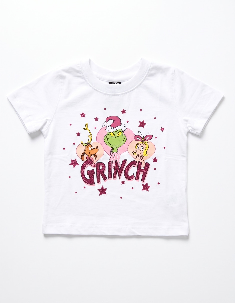 Playera Grinch manga corta para niña 3