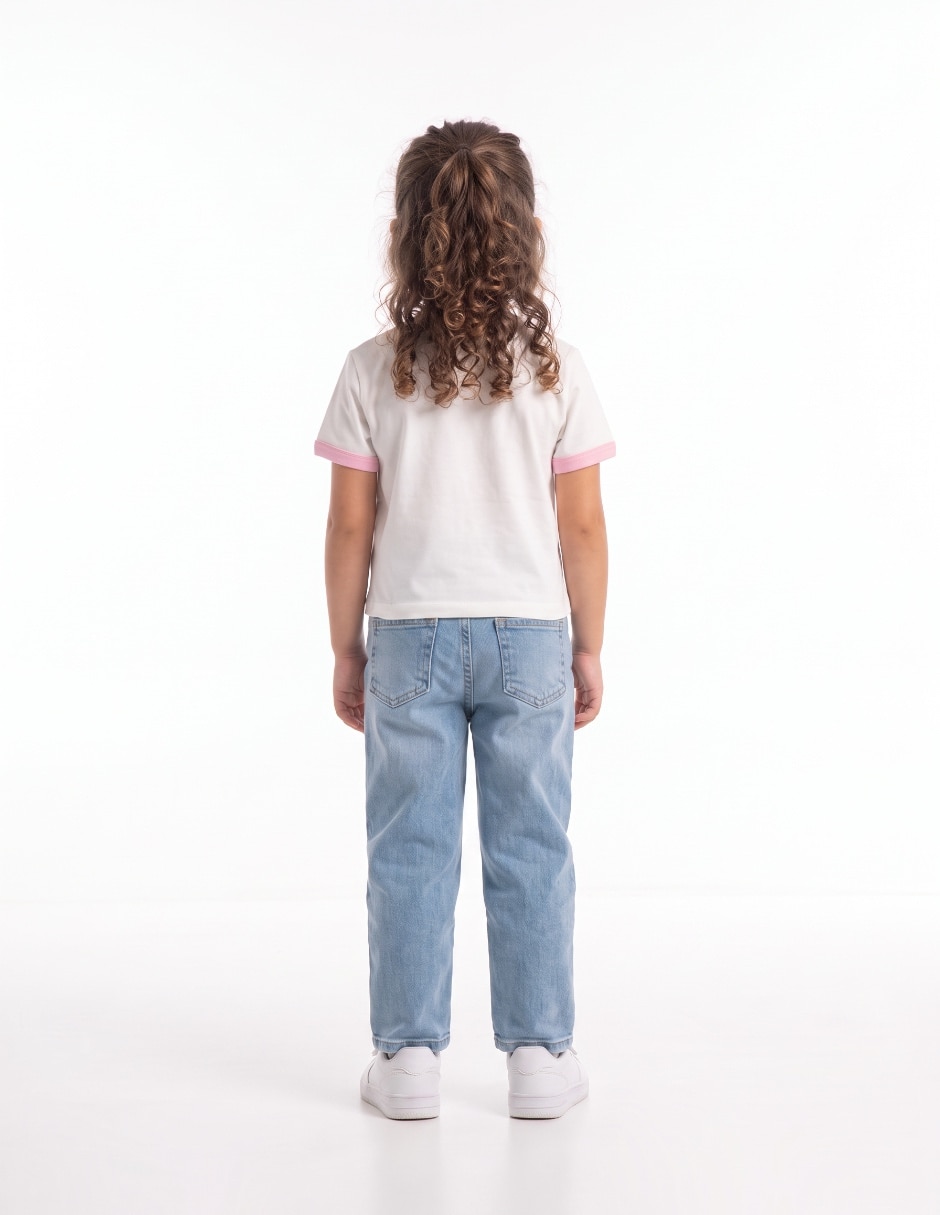 Playera navideña Grinch manga corta para niña 2