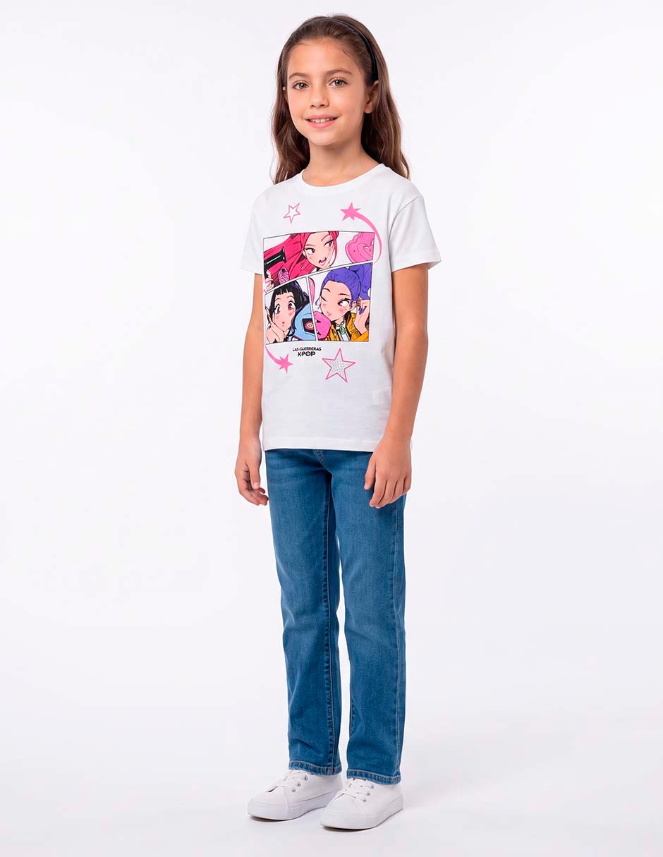 Playera manga corta para niña Playera manga corta para niña