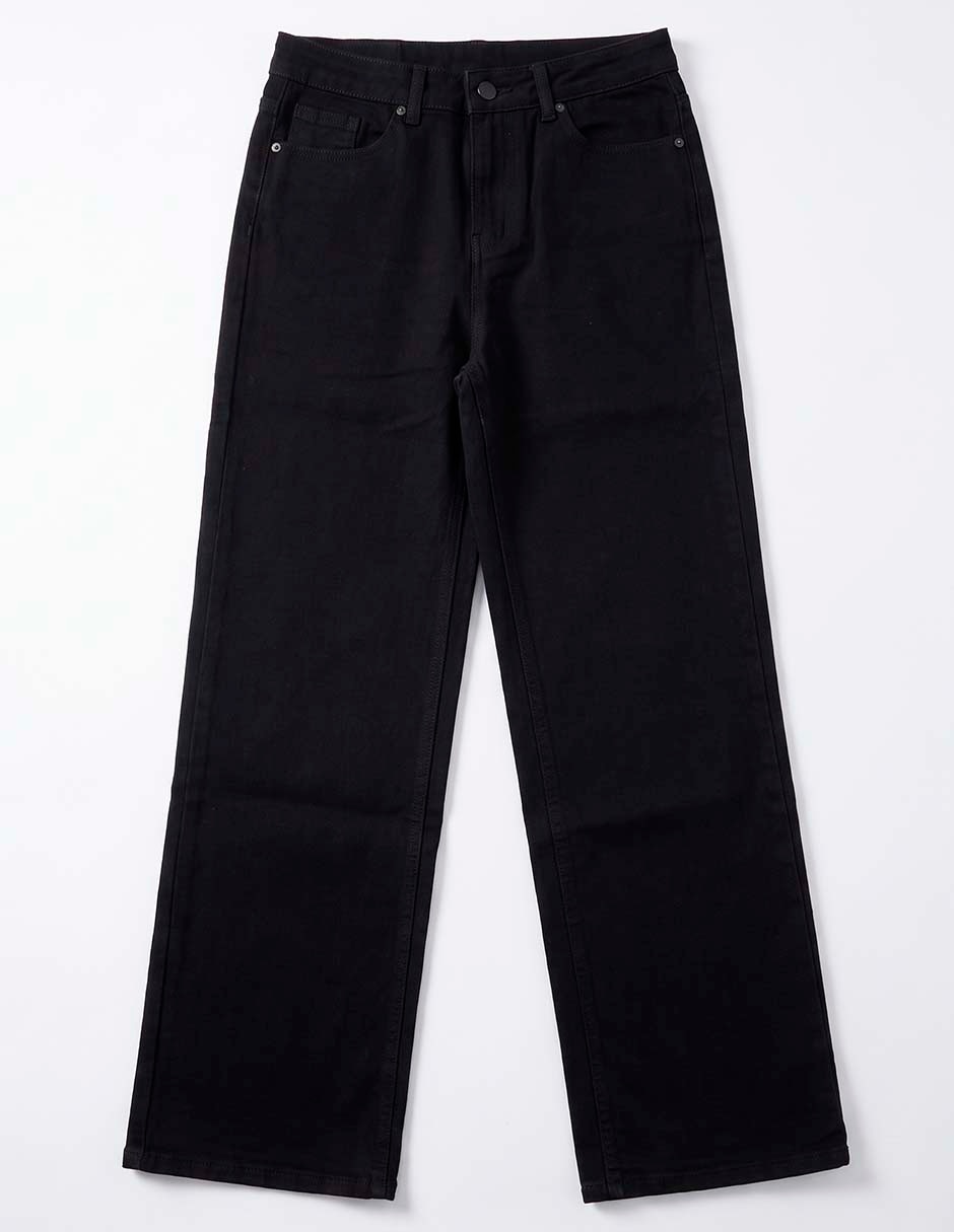 Jeans wide leg lavado obscuro para niña Jeans wide leg lavado obscuro para niña