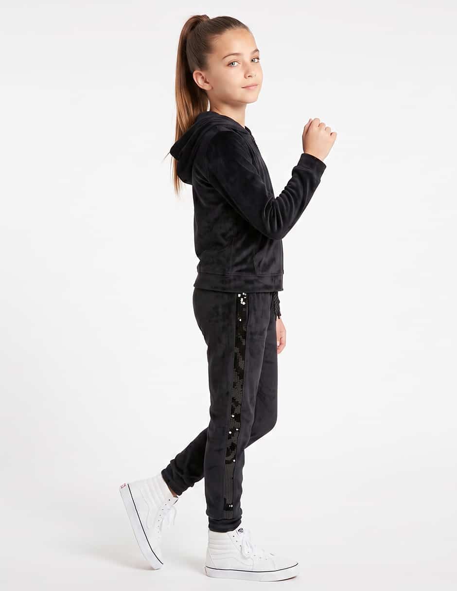 Conjunto deportivo regular con jareta para niña 2