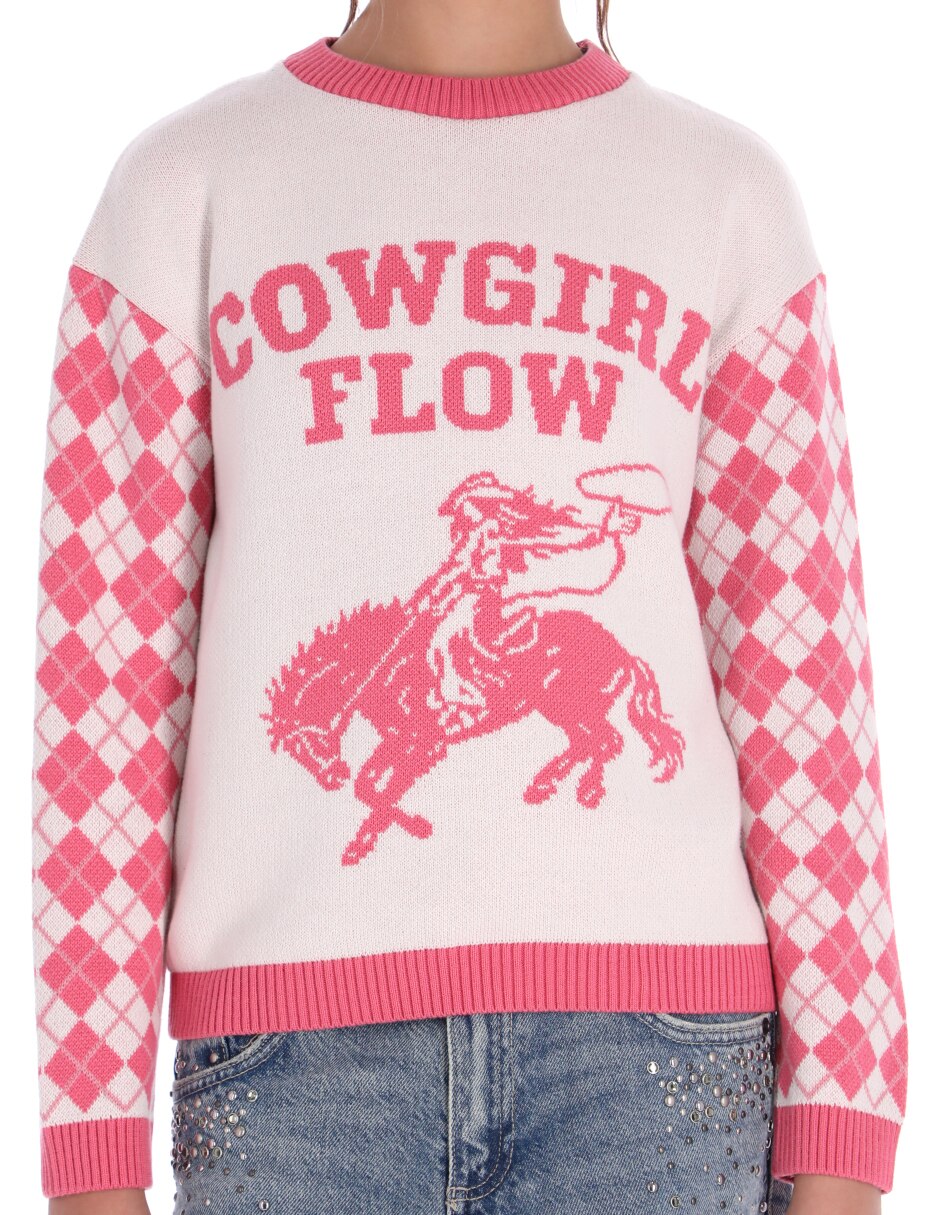 Suéter cerrado Cowgirl para niña 5