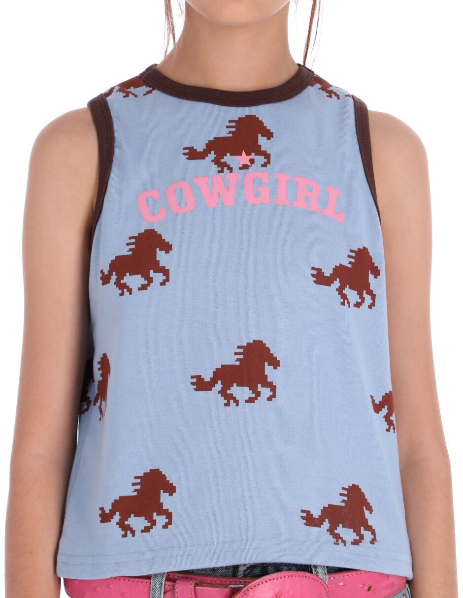 Playera Animal Cowgirl para niña 4