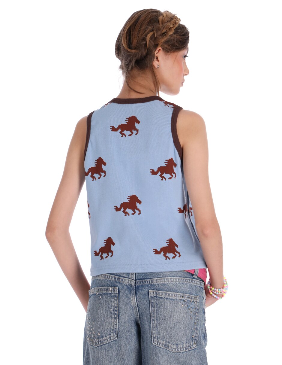 Playera Animal Cowgirl para niña 5