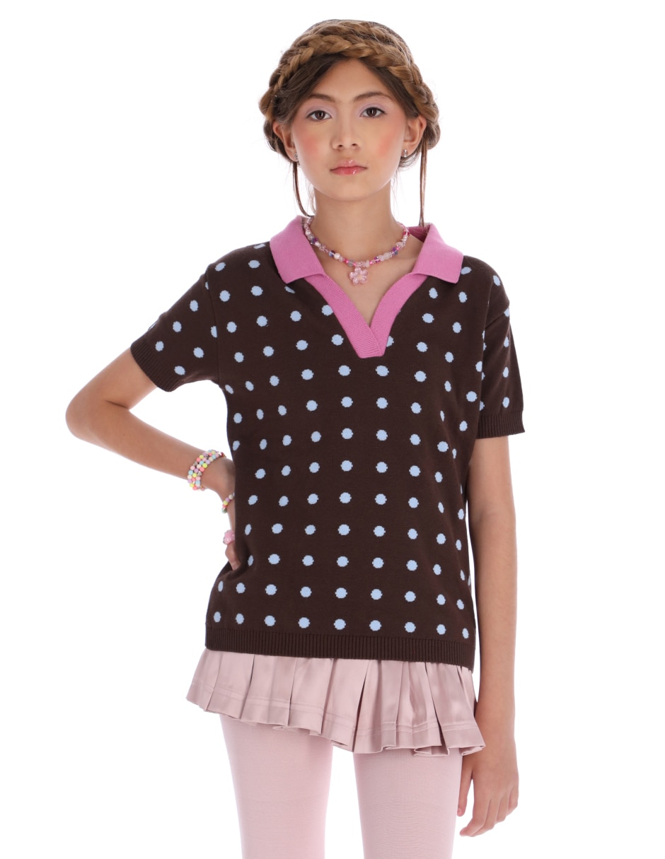 Playera Cowgirl manga al codo para niña Playera Cowgirl manga al codo para niña