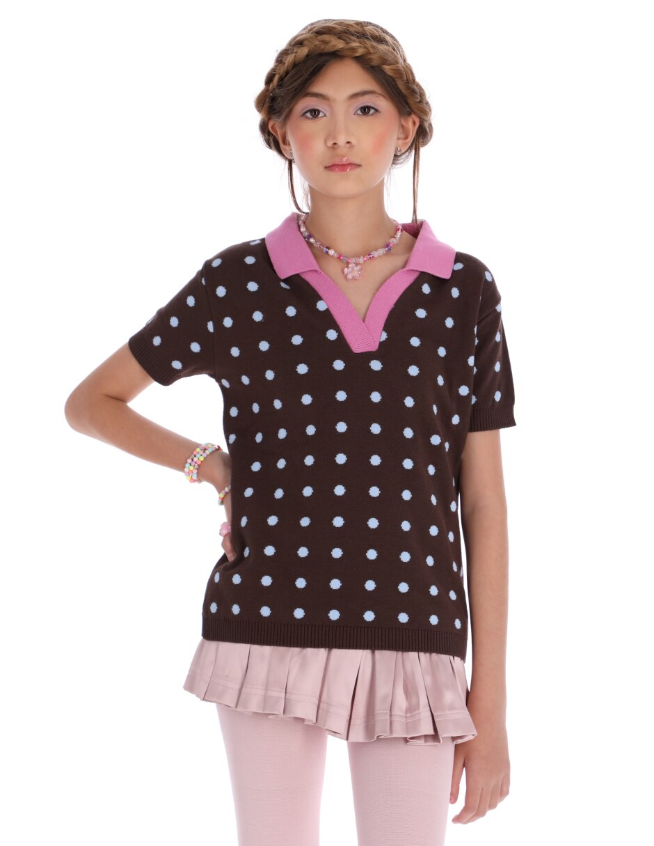 Playera Cowgirl manga al codo para niña Playera Cowgirl manga al codo para niña