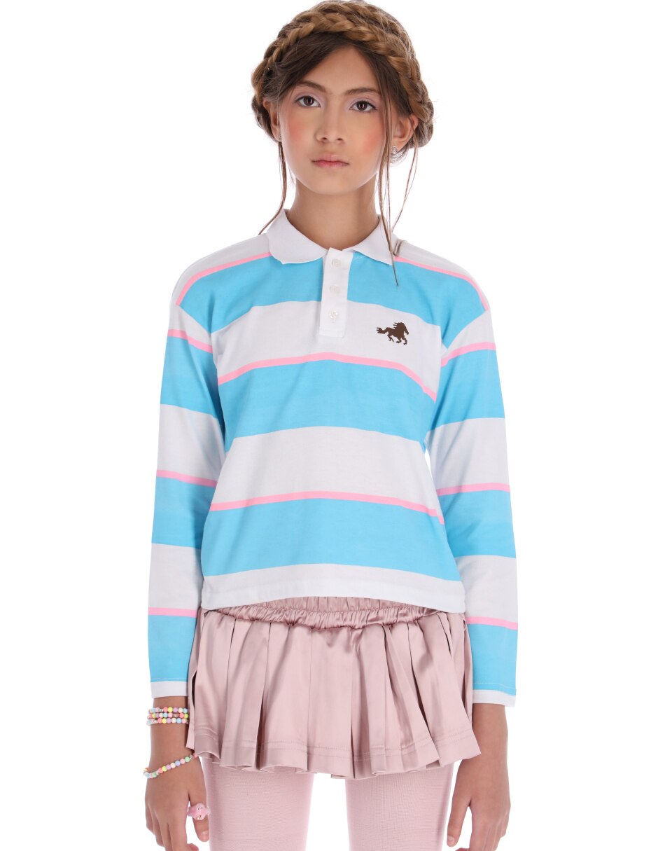 Playera Raya Cowgirl manga larga para niña 6