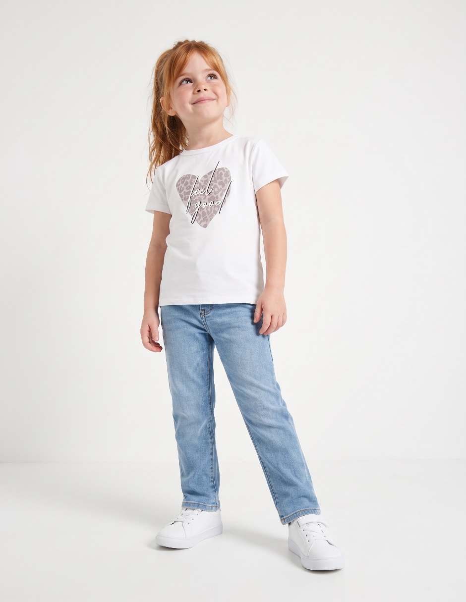 Playera manga corta para niña Playera manga corta para niña