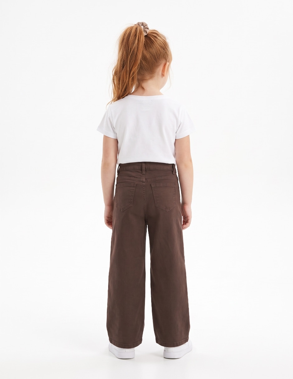 Jeans wide leg para niña 2