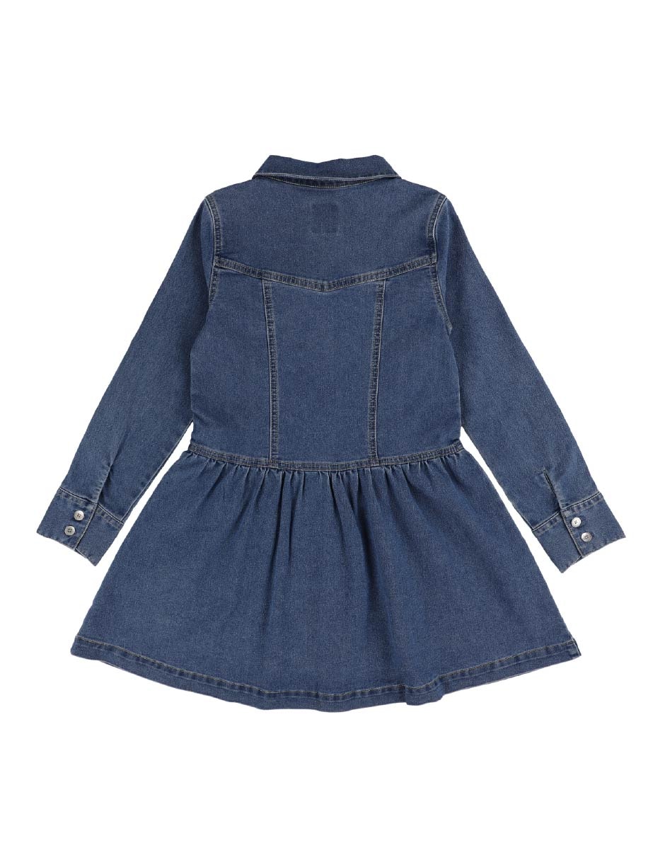 Vestido manga larga para niña 2