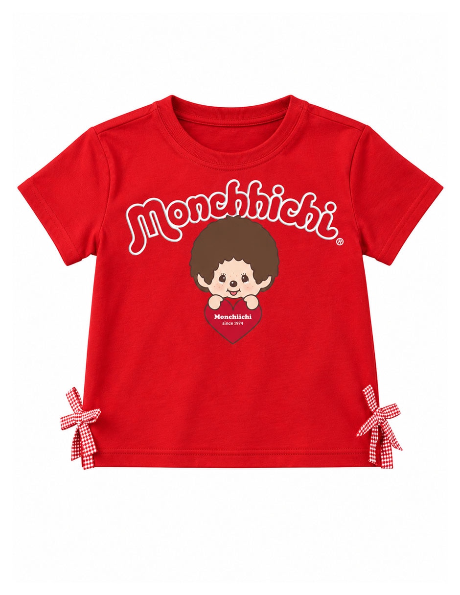 Playera monchichi colección caricatura manga corta para niña 2
