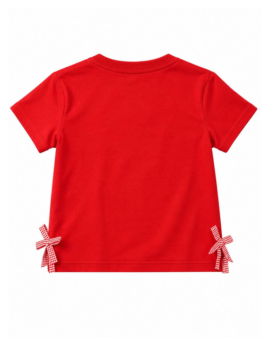 Playera monchichi colección caricatura manga corta para niña 3