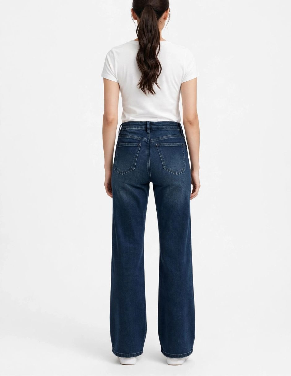 Jeans lavado obscuro para niña 2