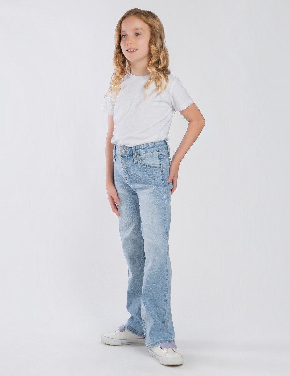 Jeans/Jegging Wide leg lavado Medio para Niños grandes Niña 2