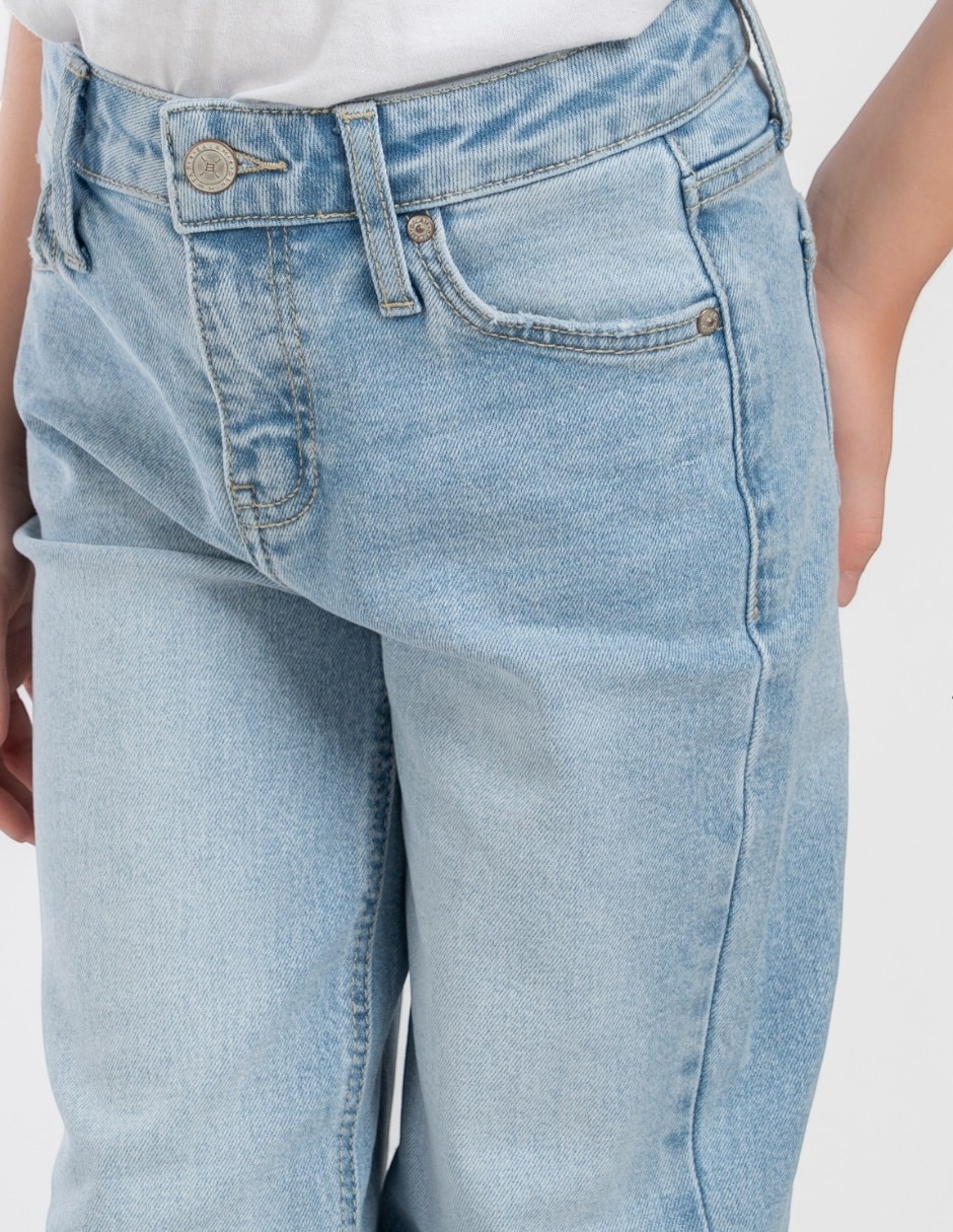 Jeans/Jegging Wide leg lavado Medio para Niños grandes Niña 5