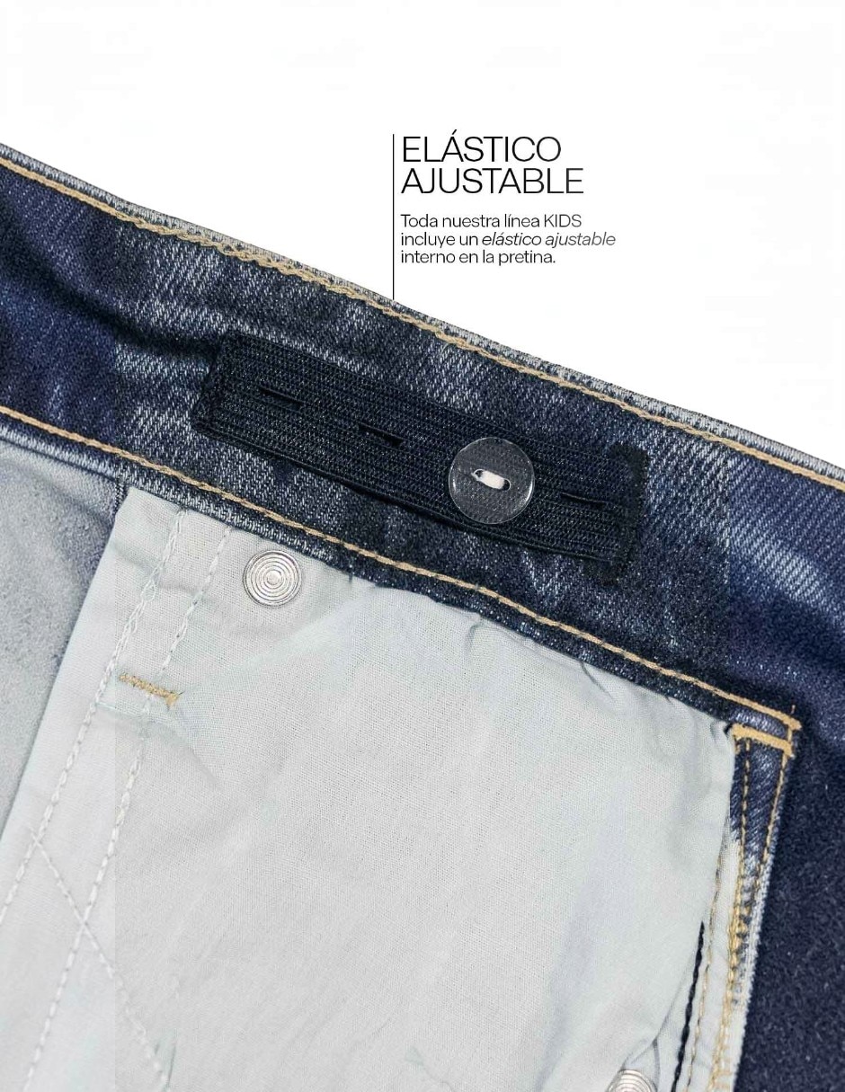 Jeans regular boyfriend lavado encerado para niña 3