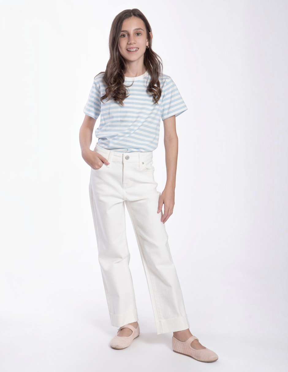 Jeans/Jegging Regular Boyfriend lavado Claro para Niños grandes Niña Jeans/Jegging Regular Boyfriend lavado Claro para Niños grandes Niña