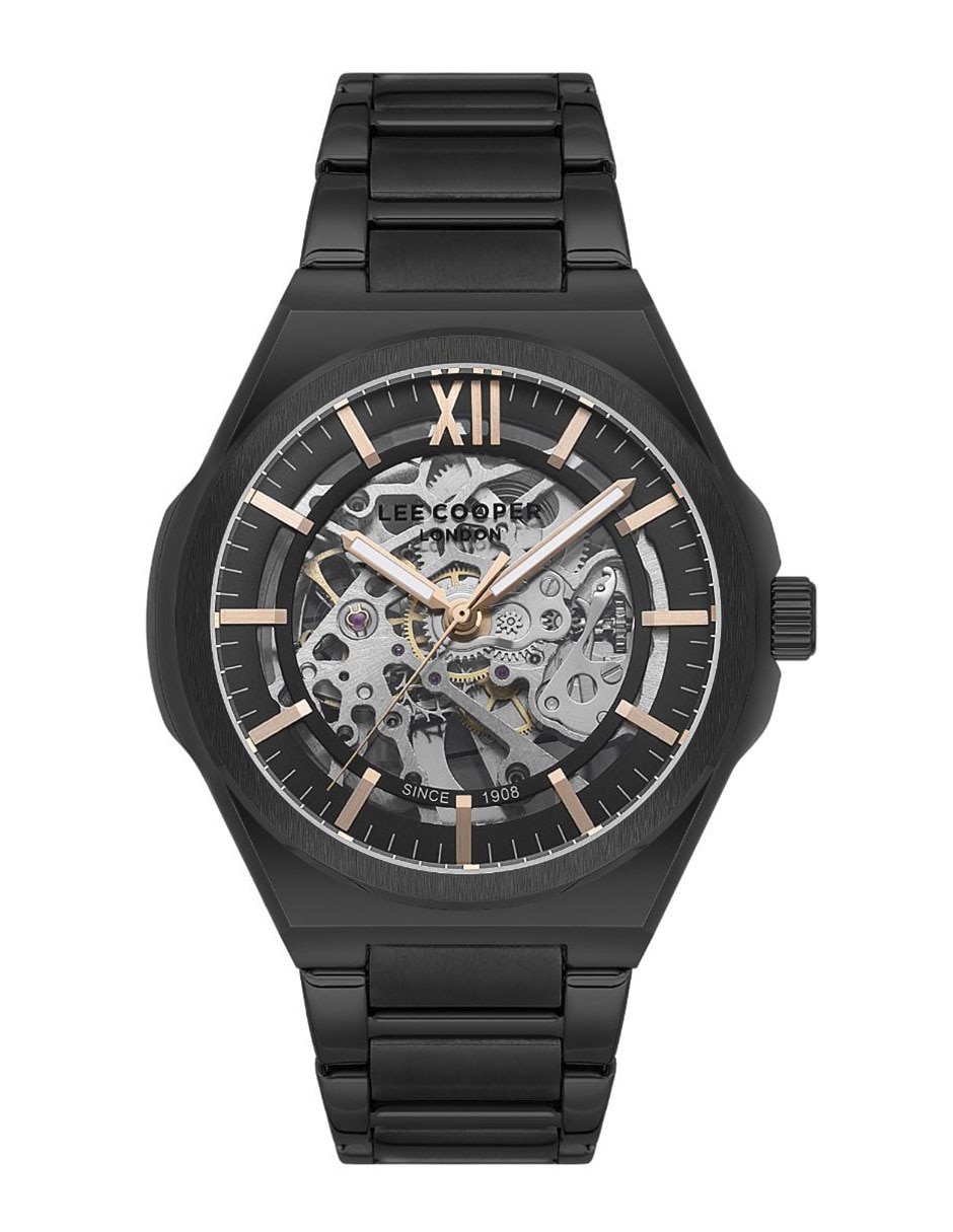 Reloj lee cooper black collection para hombre lc08051.650